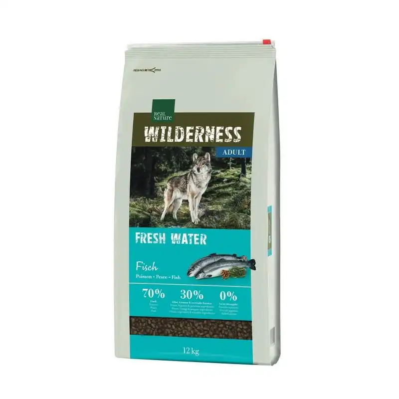 Real Nature Wilderness Fresh Water para perros de todos los tamaños con Salmón, Peso 4 Kg. - Real Nature - Comparador de precios