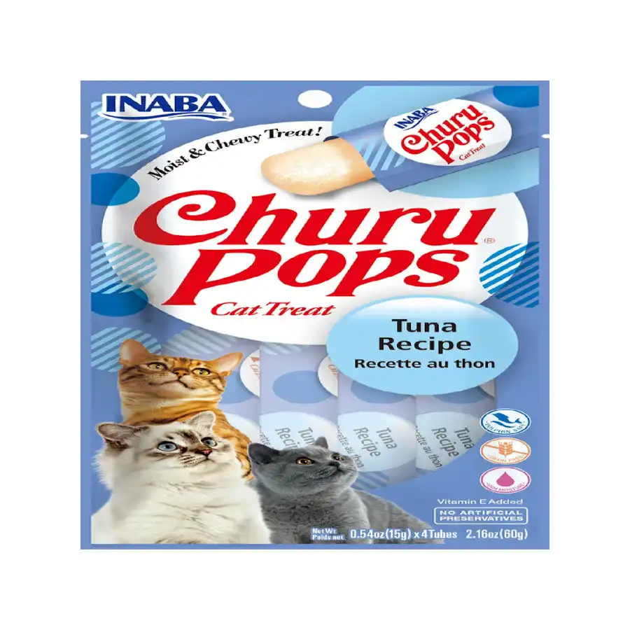 Churu Palitos Pops Receta de Atún para gatos - Multipack 12 - Churu - Comparador de precios