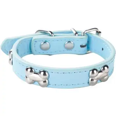 HausPets Collar acolchado de piel sintética para perro, azul, pequeño - Artículo 1 - HausPets - Comparador de precios