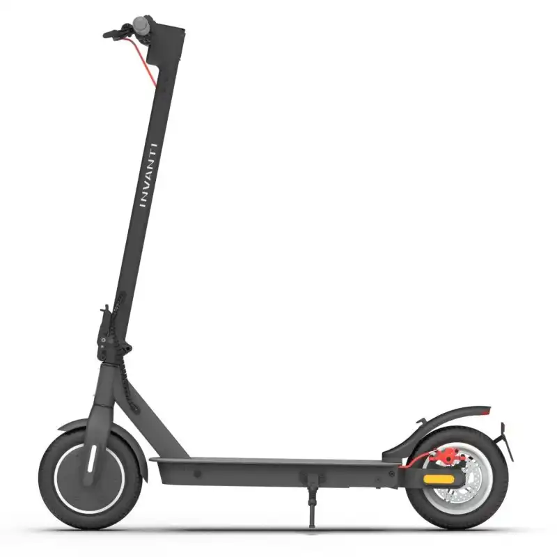 Invanti ES09 EU Patinete Eléctrico Certificado CE Motor 350W Batería 36V/7.5Ah 10" Plegable Negro