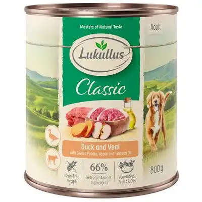 Lukullus pato y ternera sin cereales 6 x 800 g - Lukullus - Comparador de precios