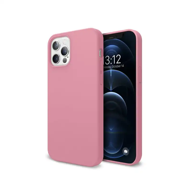Nueboo Funda Soft Rosa Oscuro para iPhone 12 Pro Max