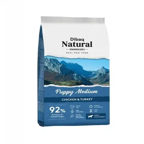 Pienso Dibaq Natural Moments medium para cachorro sabor Pollo/Pavo - Dibaq Natural Moments - Comparador de precios
