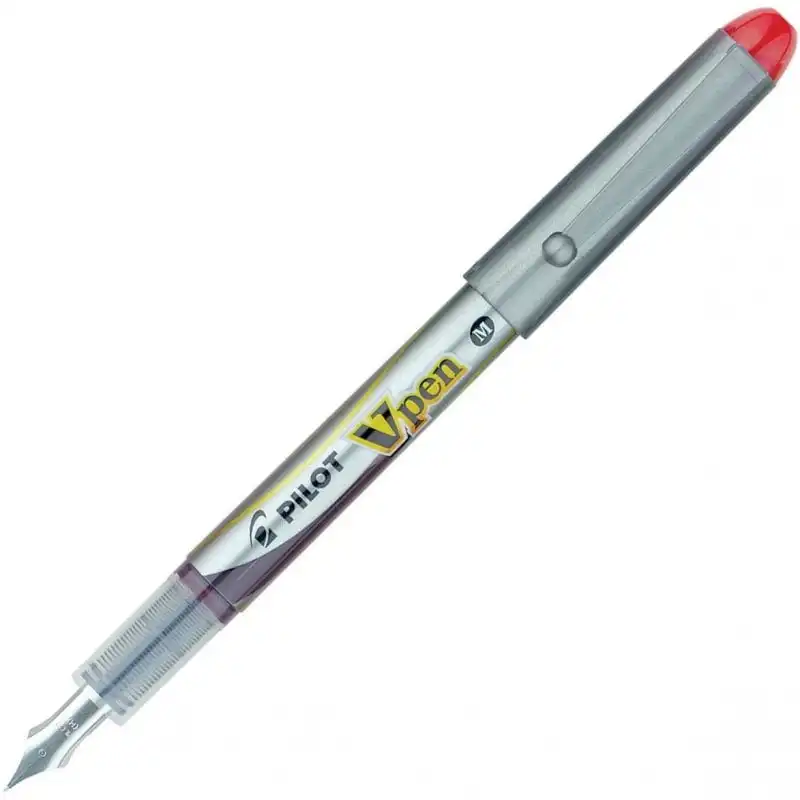 Pilot V Pen Caja 12 Plumas Desechables Rojas