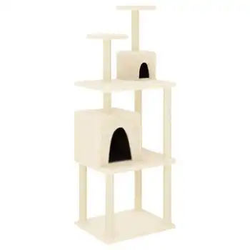 Rascador Para Gatos Con Postes De Sisal Color Crema 167 Cm Vidaxl - VIDAXL - Comparador de precios
