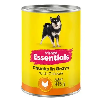 Briantos Essentials Chunks in Gravy 12 x 415 g - Pollo - briantos - Comparador de precios