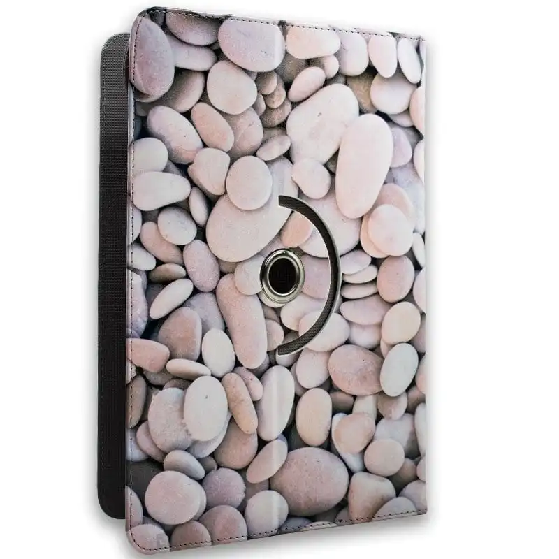 Cool Funda Giratoria Dibujos Piedras para Ebook/Tablet 10"