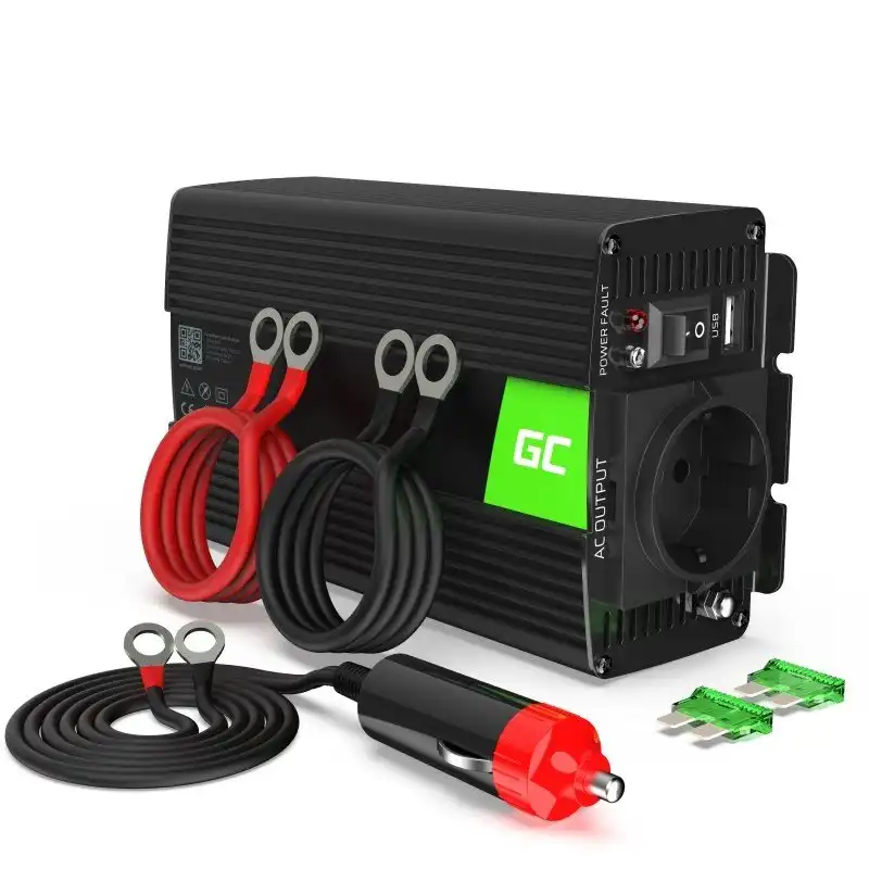 Green Cell INV14 Adaptador e Inversor de Corriente Auto 300 W Negro