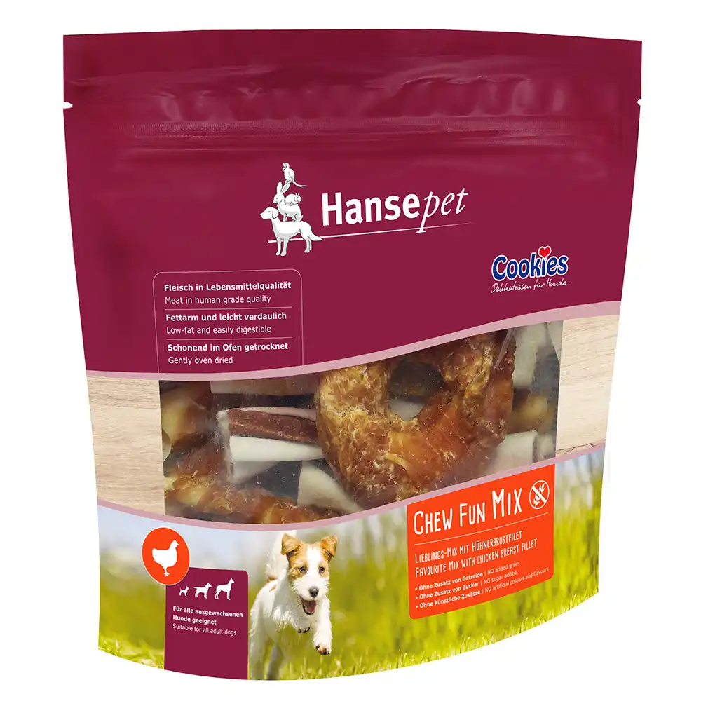 Hansepet Cookies Chew Fun Mix snacks con pollo para perros - 380 g - Cookie's - Comparador de precios