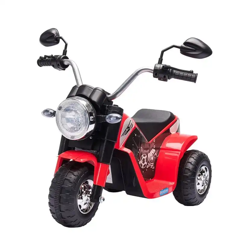 Homcom Moto Eléctrica Tres Ruedas con Bocina Roja