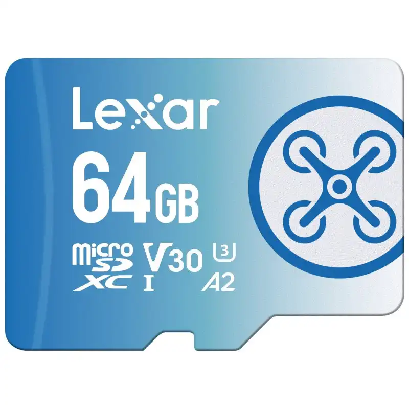 Lexar FLY microSDXC 64GB UHS-I U3 V30 A2 Clase 10