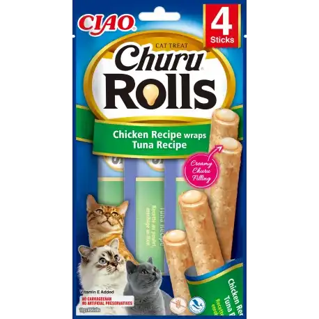 Pack Churu para gato adulto Rolls de Atun, 1 x 40 gr - Churu - Comparador de precios