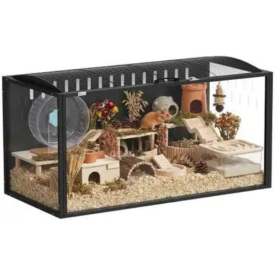 PawHut Jaula para Hámster 105x51x53 cm Negro - 1 Article - PawHut - Comparador de precios