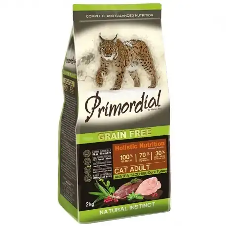 Primordial Pienso para Gato Adult Pato y Pavo 2 KG - Primordial - Comparador de precios