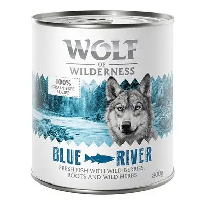 Wolf of Wilderness 6 x 800 g - Blue River, con pescado - Wolf of Wilderness - Comparador de precios