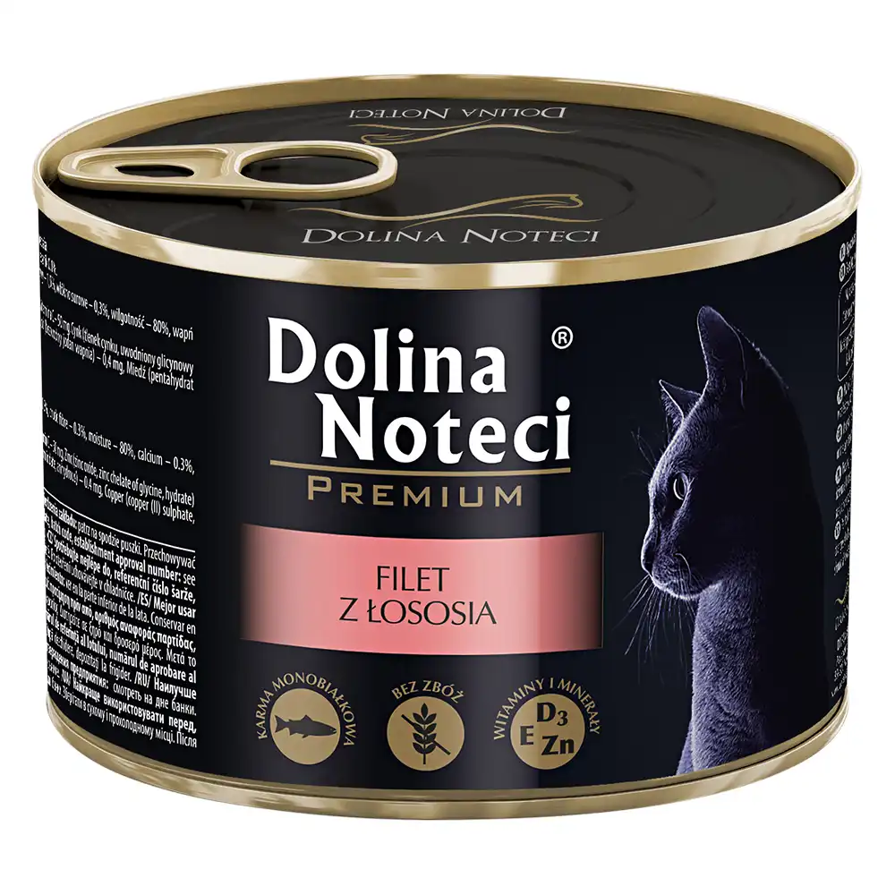 Dolina Noteci Premium Gato 12 x 185 g - Filete de salmón