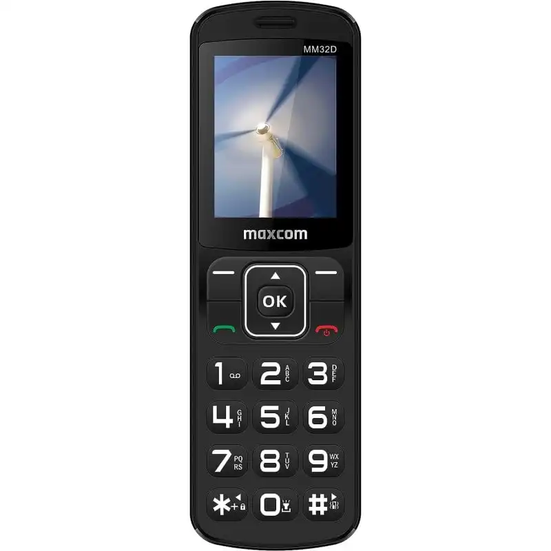 MaxCom MM32D 2G Teléfono Básico Negro Libre