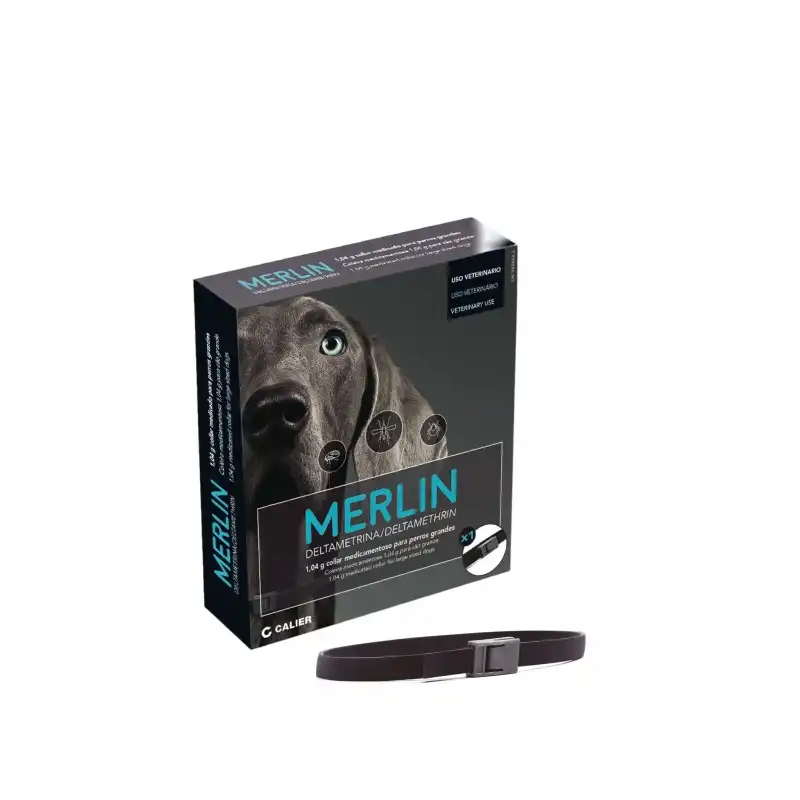 Merlin Collar antiparasitario para perros, Tamaño 65 cm - Calier - Comparador de precios