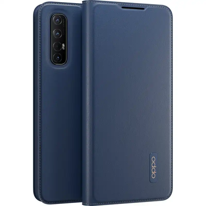 Oppo PU Flip Case Azul para Find X2 Neo