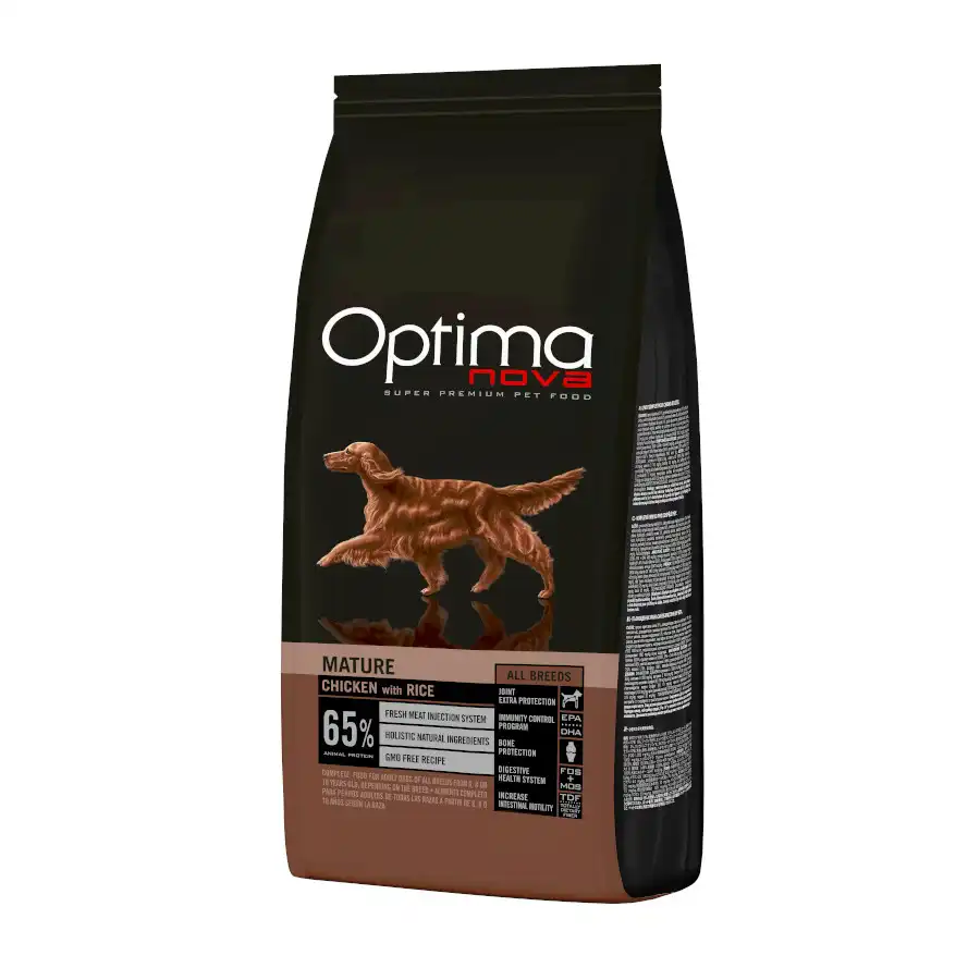 Optimanova Optima Nova Mature Pollo pienso para perros - 12 kg - Optimanova - Comparador de precios