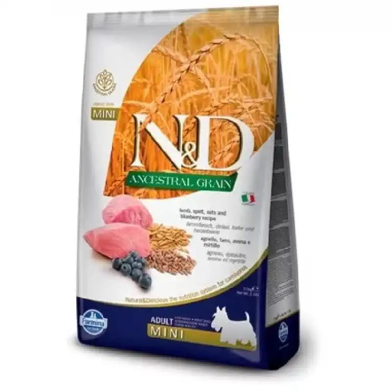 Farmina N&d ancestral grain adult dog mini cordero 2.5 KG - Farmina - Comparador de precios