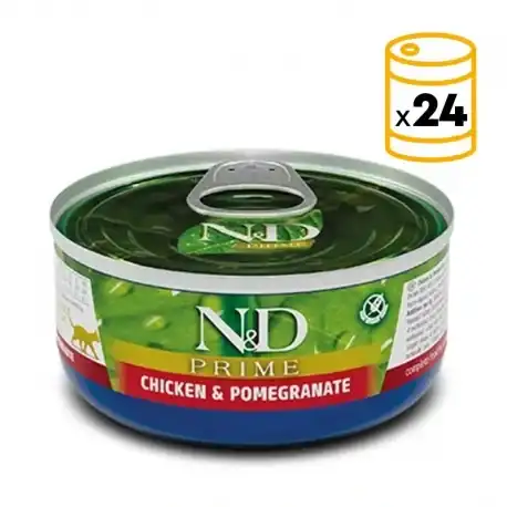 Farmina ND Prime Comida Húmeda para Gatos con Pollo y Granada, 24 x 70 Gr - Farmina - Comparador de precios