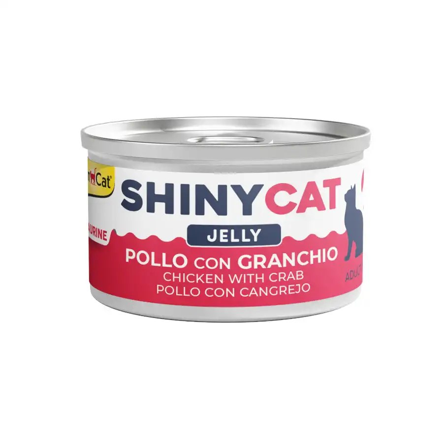 GimCat Shiny Filet Pollo y Cangrejos Lata para gatos - 70 g - GimCat - Comparador de precios