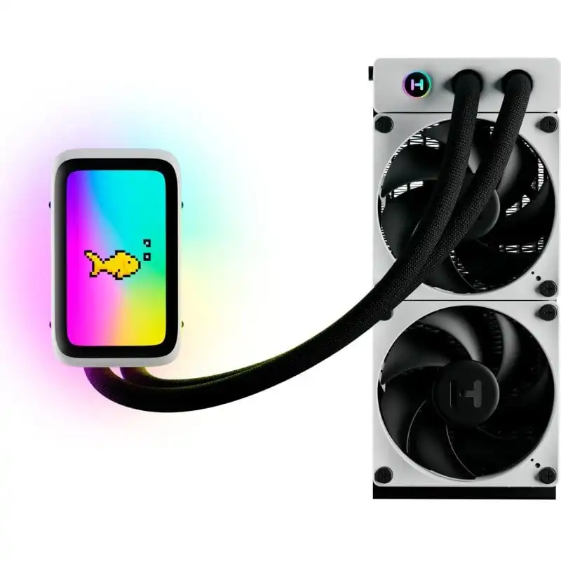 Hyte THICC Q60 Kit Refrigeración Líquida con Pantalla 240mm Blanca/Negra