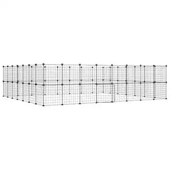 Jaula Para Mascotas De 60 Paneles Puerta Acero Negro 35x35 Cm Vidaxl - VIDAXL - Comparador de precios