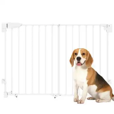 PawHut Barrera para Perro 111.5x5x74.5 cm Blanco - 1 Article - PawHut - Comparador de precios