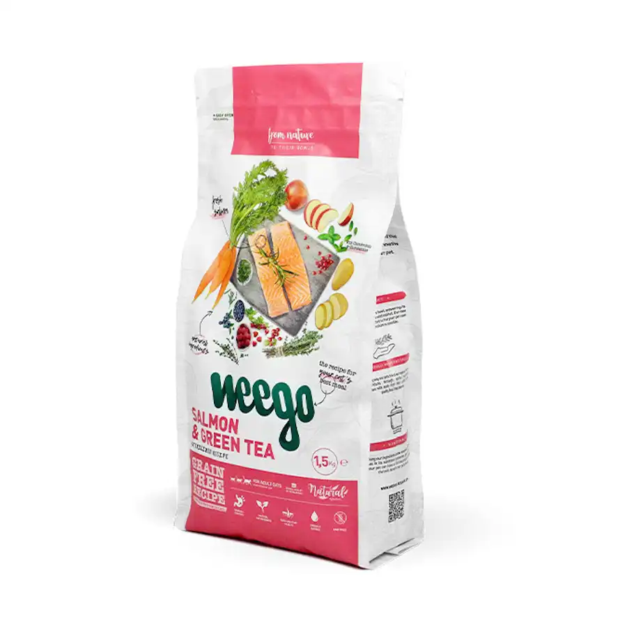 Pienso para Gatos Esterilizados Weego sabor Salmón y Té Verde - Weego - Comparador de precios