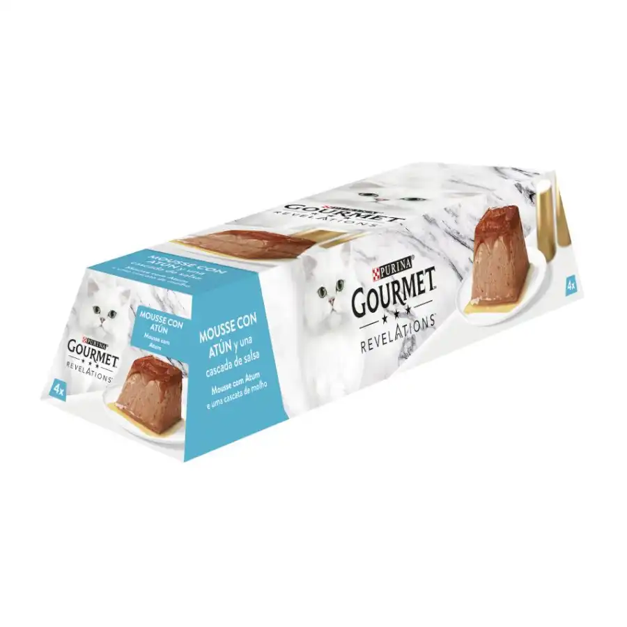 Purina Gourmet Revelations Atún tarrinas en mousse para gatos