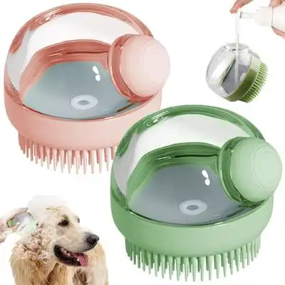 UAMLY Cepillo de baño para perros con dispensador de jabón - 2 piezas - Uamly - Comparador de precios