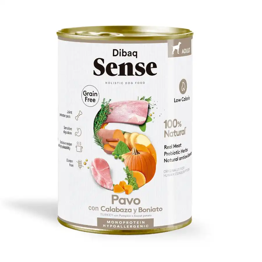 Dibaq Sense Hipoalergenic Pavo y Calabaza lata para perros - Dibaq - Comparador de precios