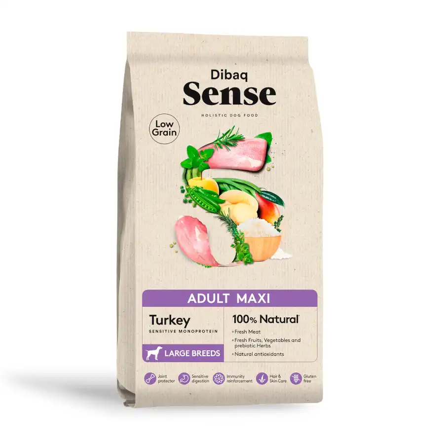 Dibaq Sense Low Grain Adult Maxi Pavo Pienso para perros - 12 kg - Dibaq - Comparador de precios