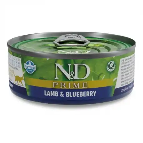 Farmina ND Prime Comida Húmeda para Gatos con Cordero y Arándano, 24 x 70 Gr - Farmina - Comparador de precios
