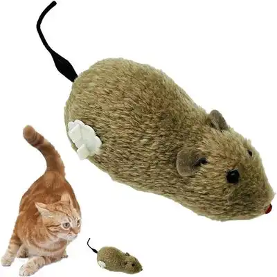 IntiMeg Ratón de peluche mecánico de juguete para gatos y perros - Una pieza - IntiMeg - Comparador de precios