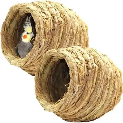 MCBOSON Nido de pájaro de paja natural hecho a mano - 1 artículo - Mcboson - Comparador de precios