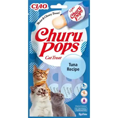 Pack Churu para gato adulto Pops de Atun, 1 x 60 gr - Churu - Comparador de precios