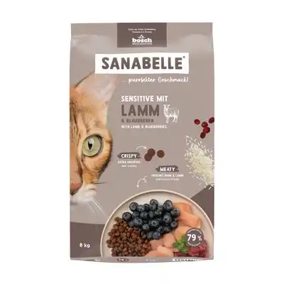 Sanabelle Sensitive con cordero y arándanos - 8 kg - Sanabelle - Comparador de precios