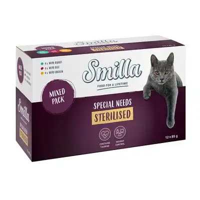 Smilla Adult Sterilised en sobres - Pack mixto - 12 x 85 g - Smilla - Comparador de precios