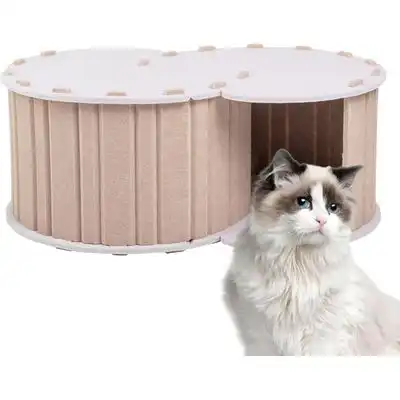 UAMLY Cama para gatos con doble agujero - marrón - Uamly - Comparador de precios