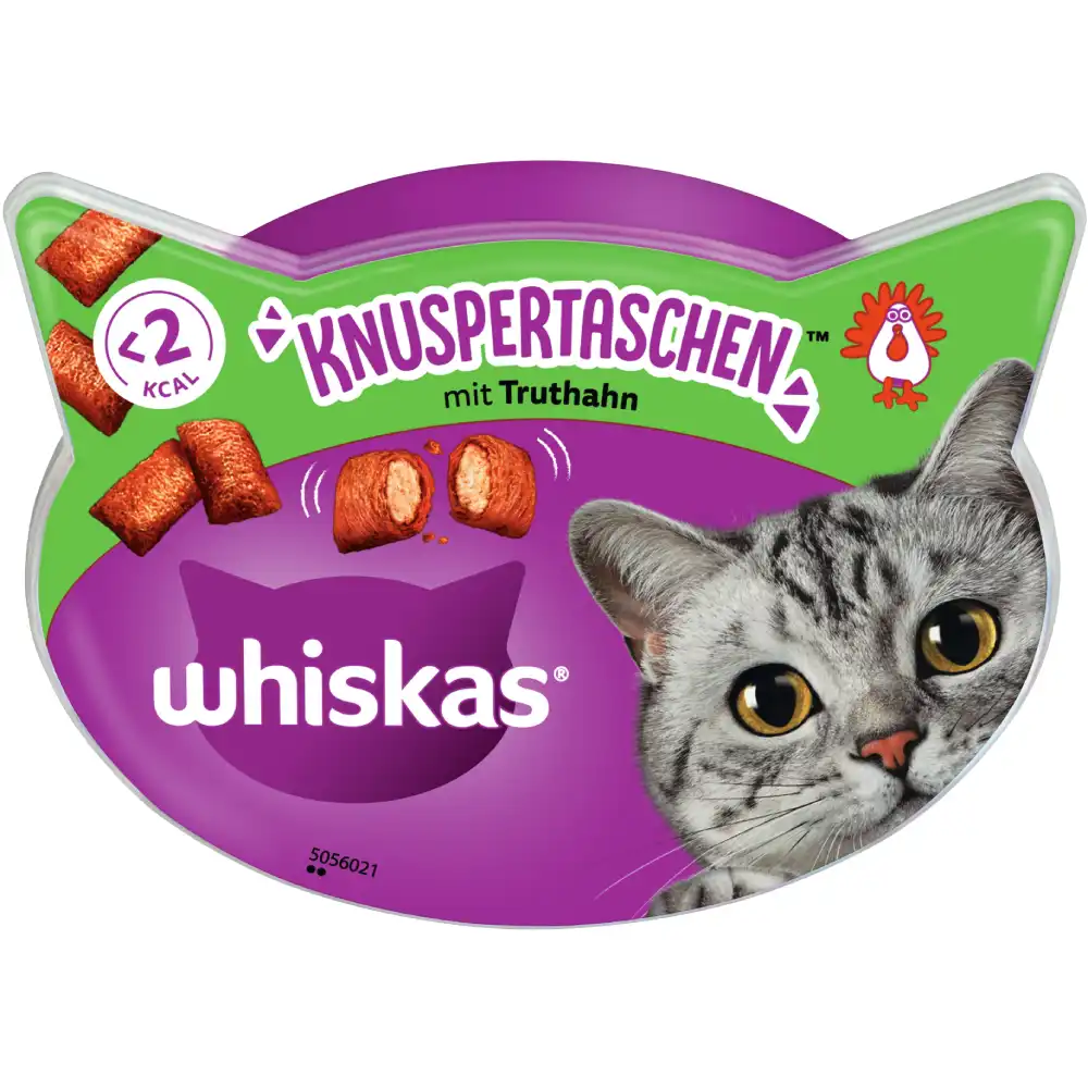 Whiskas Temptations snacks crujientes - Pavo (60 g)