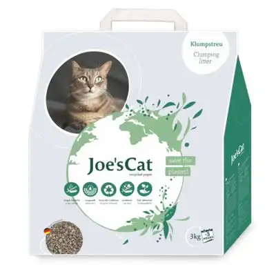 Arena aglomerante Joe's Cat de papel reciclado para gatos - 8 l (3 kg) - Cats Best - Comparador de precios