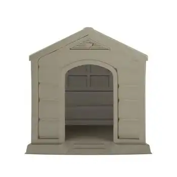 Caseta Perro Para Jardin De Resina, 90x92x89 Cm Kennel Large Kitgarden Beige/terracota