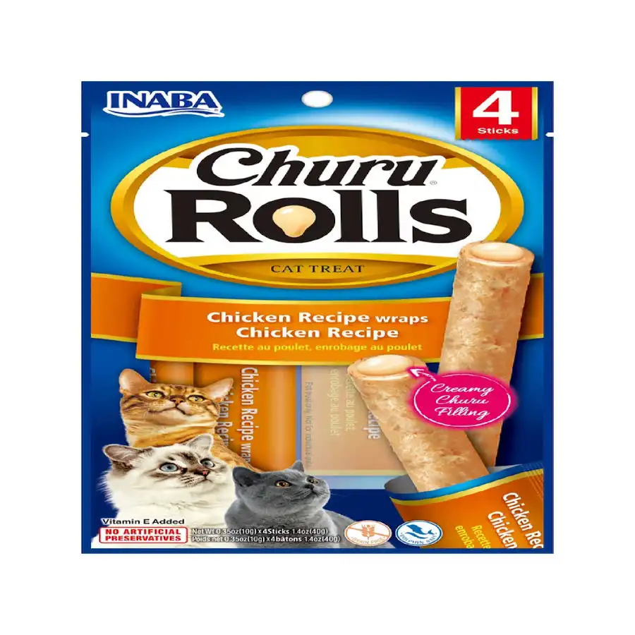 Churu Sticks Rolls de Pollo para gatos – Multipack 12 - Churu - Comparador de precios