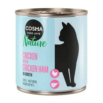 Cosma Nature 6 x 280 g - Pollo y jamón de pollo - Cosma - Comparador de precios