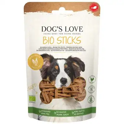 Dog's Love Bio Sticks con pollo ecológico - 150 g - Dog´s Love - Comparador de precios
