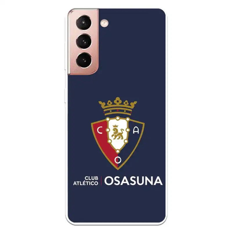 Funda Licencia Oficial CA Osasuna Escudo Fondo Azul para Samsung Galaxy S21