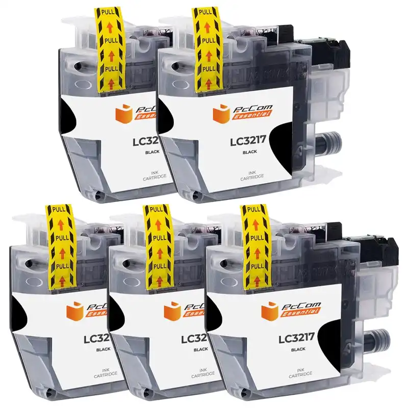 Pccom Essential Brother Lc3217 Cartucho Tinta Compatible Negro Pack 5
